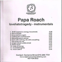 Papa Roach - Lovehatetragedy (Instrumentals)