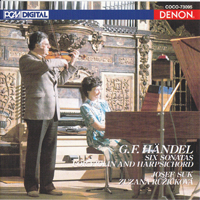 Suk, Josef (CZE) - G.F. Handel - 6 Sonatas for Violin and Harpsichord