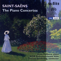 Malikova, Anna - Saint-Saens: The Piano Concertos (feat.  WDR Sinfonieorchester Koln, Thomas Sanderling cond.) (CD 1)