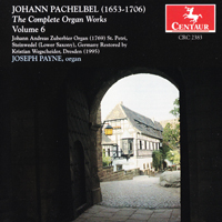 Payne, Joseph - Johann Pachelbel: The Complete Organ Works, Vol. 06