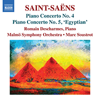 Descharmes, Romain - Saint-Saens: Piano Concertos Nos. 4 & 5