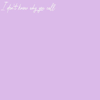 BVG - I Don't Know Why You Call (Single)