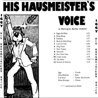 Iggy Pop - 1981.06.14 - His Hausmeister's Voice (Berlin, Metropol)