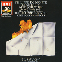 Hilliard Ensemble - Philippe de Monte: Sacred & Secular Works (Split)