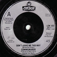 Communards - So Cold The Night (7'' Single II)