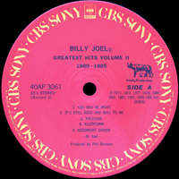 Billy Joel - Greatest Hits, Volume II
