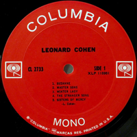 Leonard Cohen - Songs Of Leonard Cohen (Original US Mono pressing) [LP]