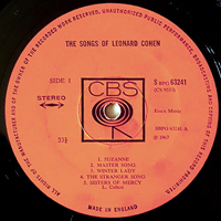 Leonard Cohen - Songs of Leonard Cohen (UK First Pressing) [LP]