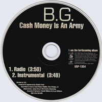 B.G. - Cash Money Is An Army (Promo Single)