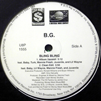 B.G. - Bling Bling (12'' Promo Single)