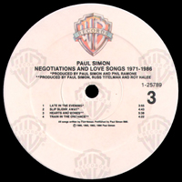 Paul Simon - Negotiations and Love Songs, 1971-1986 (LP 2)