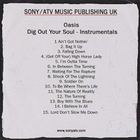 Oasis - Dig Out Your Soul Instrumentals