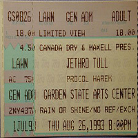 Jethro Tull - 1993.08.26 - Garden State Arts Center, Homdale, New Jersey, USA