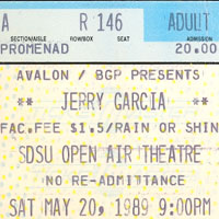 Jerry Garcia - 1989.05.20 - San Diego State Univercity, San Diego, USA (CD 1)