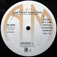 Booker T & The MG's - Don't Stop Your Love (Single, 12'' version)