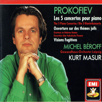 Michel Beroff - S. Prokofiev: Complete Piano Concertos (feat. Gewandhausorchester Leipzig & Kurt Masur) (CD 1: Concertos 1, 2, 3)