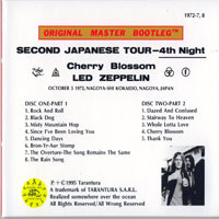 Led Zeppelin - 1972.10.05 - The Campaign, Japan Tour '72 (CD 07: Cherry Blossom - Nagoya-Shi Kokaido, Nagoya)