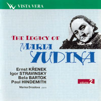 Maria Yudina -    (Vol. 2) Krenek, , Bartok, Hindemith