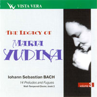 Maria Yudina -    (Vol. 3) Bach - The Well-tempered Clavier (book 2)