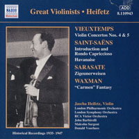 Jascha Heifetz - Vieuxtemps: Violin Concertos Nos. 4 And 5