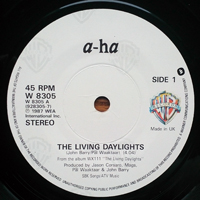 A-ha - The Living Daylights (Paper Labels) [7'' Single]