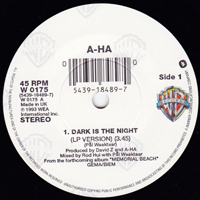 A-ha - Dark Is The Night [7'' Single]