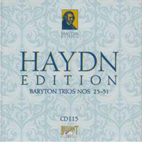 Franz Joseph Haydn - Haydn Edition (CD 115): Baryton Trios Nos. 25-31