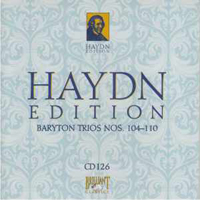 Franz Joseph Haydn - Haydn Edition (CD 126): Baryton Trios Nos. 104-110