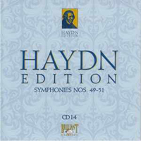 Franz Joseph Haydn - Haydn Edition (CD 14): Symphonies Nos. 49-51