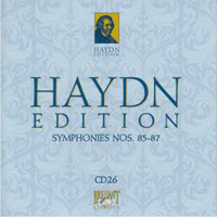 Franz Joseph Haydn - Haydn Edition (CD 26): Symphonies Nos. 85-87