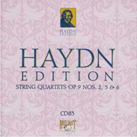 Franz Joseph Haydn - Haydn Edition (CD 83): String Quartets Op. 9 Nos. 2, 5 & 6