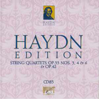 Franz Joseph Haydn - Haydn Edition (CD 85): String Quartets Op. 33 Nos. 3, 4 & 6 - Op. 42
