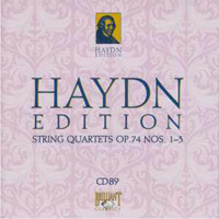 Franz Joseph Haydn - Haydn Edition (CD 89): String Quartets Op. 74 Nos. 1-3