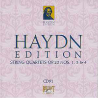 Franz Joseph Haydn - Haydn Edition (CD 91): String Quartets Op. 20 Nos. 1, 3 & 4