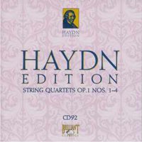 Franz Joseph Haydn - Haydn Edition (CD 92): String Quartets Op. 1 Nos. 1-4