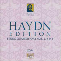 Franz Joseph Haydn - Haydn Edition (CD 94): String Quartets Op. 2 Nos. 2, 4 & 6
