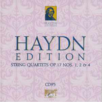 Franz Joseph Haydn - Haydn Edition (CD 95): String Quartets Op. 17 Nos 1, 2 & 4