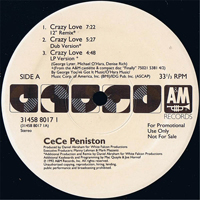 CeCe Peniston - Crazy Love (12'' Promo Single I)