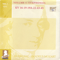 Wolfgang Amadeus Mozart - Complete Works, Volume 1 - Symphonies (CD 01: KV 16-19-19A-22-43-45)