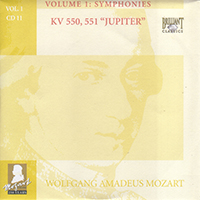 Wolfgang Amadeus Mozart - Complete Works, Volume 1 - Symphonies (CD 11: KV 550, 551 'Jupiter')