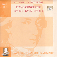Wolfgang Amadeus Mozart - Complete Works, Volume 2 - Concertos (CD 05: Piano Concertos KV 271 - KV 39 - KV 414)