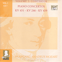 Wolfgang Amadeus Mozart - Complete Works, Volume 2 - Concertos (CD 07: Piano Concertos KV 451 - KV 246 - KV 459)