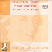 Wolfgang Amadeus Mozart - Complete Works, Volume 2 - Concertos (CD 10: Piano Concertos KV 449 - KV 41 - KV 595)