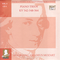 Wolfgang Amadeus Mozart - Complete Works, Volume 4 - Chamber Music, Violin Sonatas, Church Sonatas (CD 04: Piano Trios KV 542-548-564)