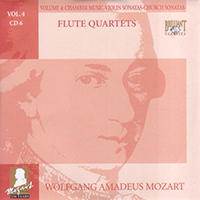 Wolfgang Amadeus Mozart - Complete Works, Volume 4 - Chamber Music, Violin Sonatas, Church Sonatas (CD 06: Flute Quartets)