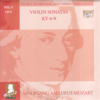 Wolfgang Amadeus Mozart - Complete Works, Volume 4 - Chamber Music, Violin Sonatas, Church Sonatas (CD 08: Violin Sonatas KV 6-9)