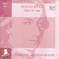 Wolfgang Amadeus Mozart - Complete Works, Volume 5 - String Ensembles (CD 05: Duos KV 423-424 - Trio KV 266)