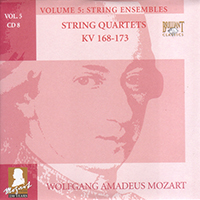 Wolfgang Amadeus Mozart - Complete Works, Volume 5 - String Ensembles (CD 08: String Quartets KV 168-173)