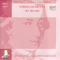 Wolfgang Amadeus Mozart - Complete Works, Volume 5 - String Ensembles (CD 11: String Quartets KV 464-465)