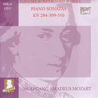 Wolfgang Amadeus Mozart - Complete Works, Volume 6 - Keyboard Works (CD 02: Piano Sonatas KV 284-309-310)
